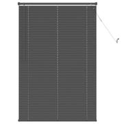 vidaXL Venetian Blind Manual Adjustable Silver Grey 150 x 80 cm PVC, Modern PVC Venetian Blind, Indoor Use Window Treatment for Privacy Protection, Adjustable Light Filtration in Study Room