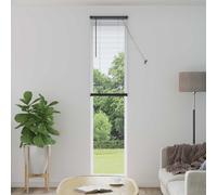 vidaXL Venetian Blind Manual Adjustable Silver Grey 213 x 40 cm PVC
