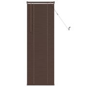 vidaXL Venetian Blind Manual - Dark Brown Pattern - PVC 150 x 50 cm - Adjustable Light & Privacy