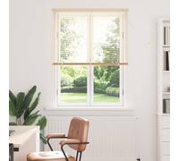 vidaXL Venetian Blind Manual Light Brown with Pattern 150 x 90 cm PVC