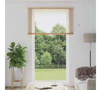 vidaXL Venetian Blind Manual Light Brown with Pattern 213 x 150 cm PVC