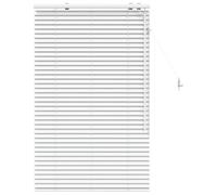 vidaXL Venetian Blind White 95 x 130 cm 35 mm Solid Paulownia Wood