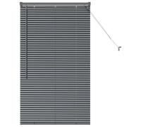vidaXL Venetian Blinds Dark Grey 130 x 75 cm Aluminium