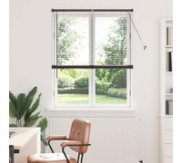 vidaXL Venetian Blinds Height Adjustable Black 175 x 100 cm Aluminium, Modern Rectangular Venetian Blinds, Durable Kitchen, Adjustable Indoor, Privacy, Light Control, Matte Finish