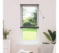 vidaXL Venetian Blinds Height Adjustable Black 175 x 60 cm Aluminium, Modern Rectangular Venetian Blinds, Durable Kitchen, Adjustable Indoor, Privacy, Light Control, Matte Finish