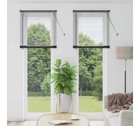 vidaXL Venetian Blinds Height Adjustable Black 220 x 70 cm Aluminium