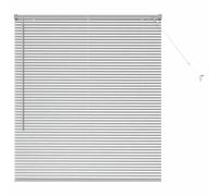 vidaXL Venetian Blinds Height Adjustable Silver 130 x 115 cm Aluminium, Modern Rectangular Venetian Blinds, Durable Kitchen, Adjustable Indoor, Privacy, Light Control, Matte Finish