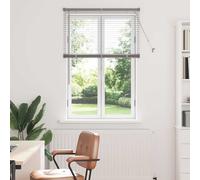 vidaXL Venetian Blinds Height Adjustable Silver 130 x 85 cm Aluminium, Modern Rectangular Venetian Blinds, Durable Kitchen, Adjustable Indoor, Privacy, Light Control, Matte Finish