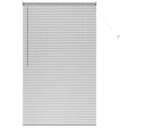 vidaXL Venetian Blinds Height Adjustable Silver 175 x 100 cm Aluminium, Modern Rectangular Aluminum Blinds, Adjustable Indoor Window Treatments, Light Control Privacy for Home Decor, Office