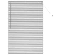 vidaXL Venetian Blinds Height Adjustable Silver 175 x 120 cm Aluminium, Modern Rectangular Aluminum Blinds, Adjustable Indoor Window Treatments, Light Control Privacy for Home Decor, Office