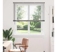 vidaXL Venetian Blinds Height Adjustable Silver 175 x 130 cm Aluminium, Modern Rectangular Venetian Blinds, Durable Kitchen, Adjustable Indoor, Privacy, Light Control, Matte Finish