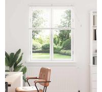 vidaXL Venetian Blinds Height Adjustable White 130 x 100 cm Aluminium, Modern Rectangular Venetian Blinds, Durable Kitchen, Adjustable Indoor, Privacy, Light Control, Matte Finish