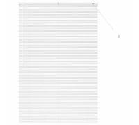 vidaXL Venetian Blinds Height Adjustable White 175 x 110 cm Aluminium, Modern Rectangular Venetian Blinds, Durable Kitchen, Adjustable Indoor, Privacy, Light Control, Matte Finish