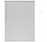 vidaXL Venetian Blinds Height Adjustable Silver 175 x 130 cm Aluminium, Modern Rectangular Aluminum Blinds, Adjustable Indoor Window Treatments, Light Control Privacy for Home Decor, Office