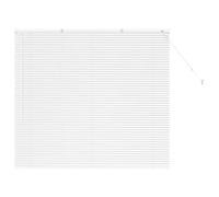 vidaXL Venetian Blinds Height Adjustable White 130 x 140 cm Aluminium, Modern Rectangular Aluminum Blinds, Adjustable Indoor Window Treatments, Light Control Privacy for Home Decor, Office