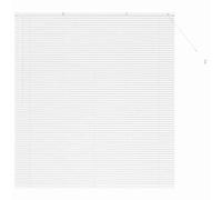 vidaXL Venetian Blinds Height Adjustable White 175 x 160 cm Aluminium, Modern Rectangular Aluminum Blinds, Adjustable Indoor Window Treatments, Light Control Privacy for Home Decor, Office