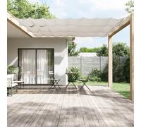 Vertical Awning White 140x600 cm Oxford Fabric Water-Resistant Privacy Windproof