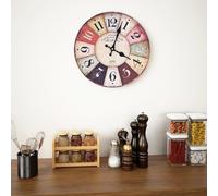 vidaXL Vintage Wall Clock Colourful 30 cm