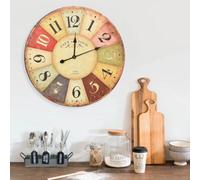 vidaXL Vintage Wall Clock Colourful Home Office Decor Hanging Analog Clock
