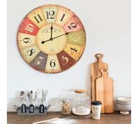 vidaXL Vintage Wall Clock Colourful Home Office Decor Hanging Analog Clock
