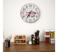 vidaXL Vintage Wall Clock Flower 30 cm