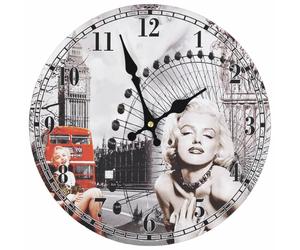 vidaXL Vintage Wall Clock Office Living Room Timer Decorative Hanging Clock