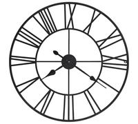 vidaXL Vintage Wall Clock with Quartz Movement Metal 80cm XXL Home Timer Decor v