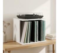 VidaXL Vinyl Record Storage White 42 X 33 X 36 Cm Engineered Wood