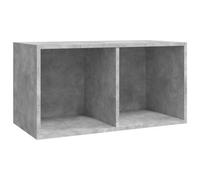 Vidaxl Vinyl Storage Box Concrete Grey 71X34X36 Cm Engineered Wood