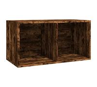 Vinyl Storage Box Recorder Collection Cabinet Cupboard Engineered Wood vidaXL