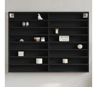 Vidaxl Vitrine Cabinet Black 100X8.5X75 Cm Engineered Wood
