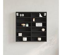 vidaXL Vitrine Cabinet Black 60x8.5x58 cm Engineered Wood