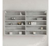 Vidaxl Vitrine Cabinet Concrete Grey 100X15X58 Cm Engineered Wood