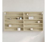 Vidaxl Vitrine Cabinet Sonoma Oak 100X8.5X50 Cm Engineered Wood
