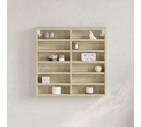 Vidaxl Vitrine Cabinet Sonoma Oak 60X8.5X58 Cm Engineered Wood