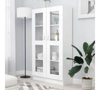 vidaXL Vitrine Cabinet White 82.5x30.5x150 cm Engineered Wood