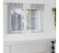 vidaXL Voile Curtain 2 pcs Dark Grey 140 x 140 cm Polyester