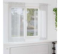 vidaXL Voile Curtain 2 pcs Light Grey 175 x 140 cm Polyester