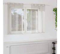 vidaXL Voile Curtain with Curtains 2 pcs Cream 140 x 140 cm Polyester