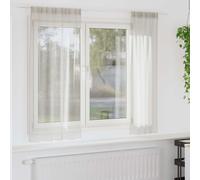 vidaXL Voile Curtain with Curtains 2 pcs Cream 175 x 140 cm Polyester