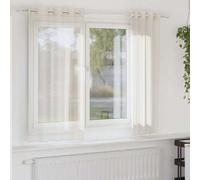 Vidaxl Voile Curtains With Grommets 2 Pcs Cream 140X140 Cm