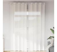 Voile Curtains White 140x260cm 2pcs 100% Polyester Eyelet Sheer Panels Urban Set