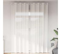 vidaXL Voile Curtains with Grommets 2 pcs White