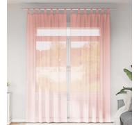 vidaXL Voile Curtains with Loops 2 pcs Pink 140x260 cm