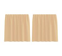 vidaXL Voile Curtains with Loops 2 pcs Sand 140x140 cm net curtain