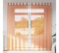 vidaXL Voile Curtains with Loops 2 pcs Terracotta 140x245 cm net curtain