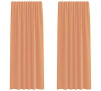 vidaXL Voile Curtains with Loops 2 pcs Terracotta 140x245 cm net curtain