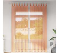 vidaXL Voile Curtains with Loops 2 pcs Terracotta 140x260 cm net curtain