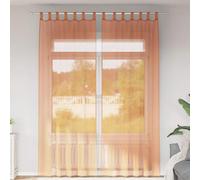 vidaXL Voile Curtains with Loops 2 pcs Terracotta 140x260 cm net curtain