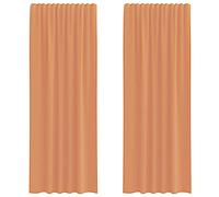 vidaXL Voile Curtains with Loops 2 pcs Terracotta 140x260 cm net curtain